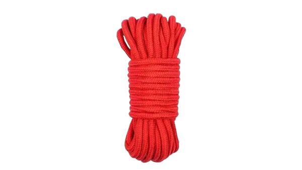 Piros, pamut 5 m. -Red rope, cotton 5 m.