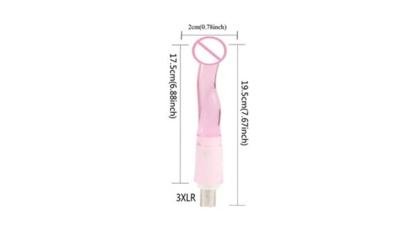 MToys - Szexgép dildo 001 - rózsaszín.   Sex machine dildo 001 - pink