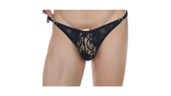 Men's Sexy Lace Thong L - Férfi Csipke Tanga L - Image 2